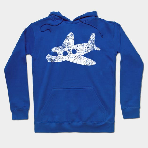 Cute Plane - Distressed Hoodie by PsychicCat